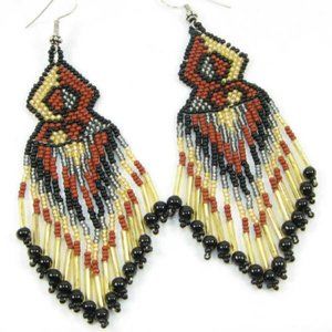 SALE ** BRAND NEW ** BEAUTIFUL NATIVE AMERICAN BEADED EARRINGS
